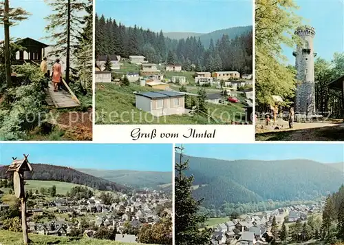 AK / Ansichtskarte 73867129 Ilmtal Schwalbenstein Campingplatz Meyersgrund Kickelhahnturm Stuetzerbach Manebach Ilmtal