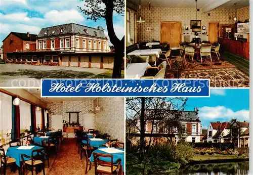 AK / Ansichtskarte 73867148 Friedrichstadt_Eider Hotel Holsteinisches Haus Restaurant Garten Teich Friedrichstadt_Eider