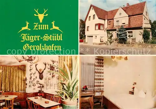 AK / Ansichtskarte 73867150 Gerolzhofen Gaestehaus Pension zum Jaegerstuebl Fremdenzimmer Gerolzhofen