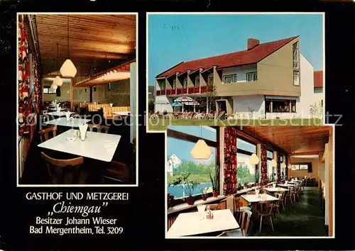 AK / Ansichtskarte  Bad_Mergentheim Gasthof Metzgerei Chiemgau Restaurant Bad_Mergentheim