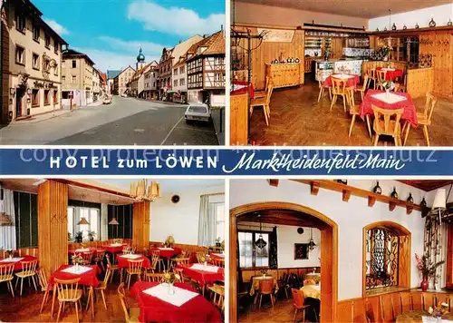 AK / Ansichtskarte  Marktheidenfeld Hotel zum Loewen Restaurant Weinstube Ortszentrum Marktheidenfeld