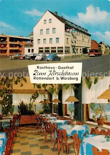 AK / Ansichtskarte 73867168 Rottendorf_Wuerzburg_Unterfranken Rasthaus Gasthof zum Kirschbaum Restaurant 