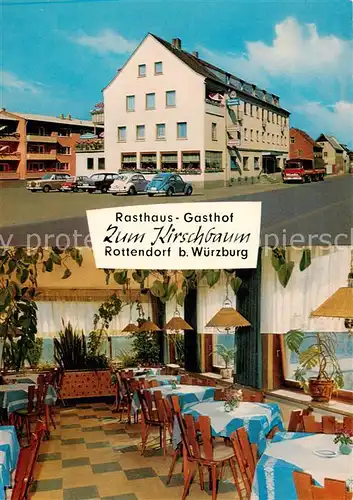 AK / Ansichtskarte 73867169 Rottendorf_Wuerzburg_Unterfranken Rasthaus Gasthof zum Kirschbaum Restaurant 