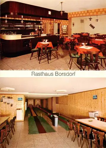 AK / Ansichtskarte 73867173 Borsdorf_Nidda_Hessen Rasthaus Restaurant Kegelbahn 