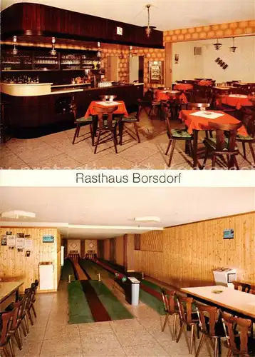 AK / Ansichtskarte  Borsdorf_Nidda_Hessen Rasthaus Restaurant Kegelbahn 