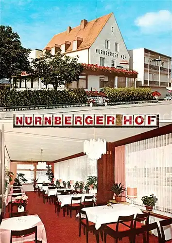 AK / Ansichtskarte  Neumarkt_Oberpfalz Hotel Nuernberger Hof Restaurant Neumarkt Oberpfalz