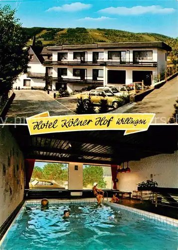 AK / Ansichtskarte  Willingen_Sauerland Hotel Koelner Hof Hallenbad Willingen_Sauerland