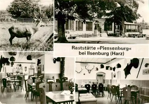 AK / Ansichtskarte 73867196 Ilsenburg_Harz Raststaette Plessenburg Restaurant Hirsch Ilsenburg Harz