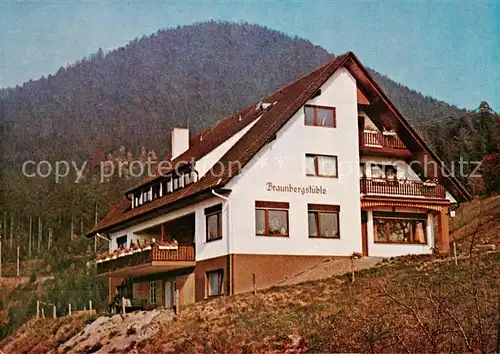 AK / Ansichtskarte  Loecherberg_Ibach Berggasthaus Braunbergstueble Loecherberg Ibach