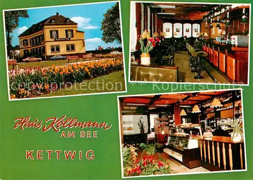 AK / Ansichtskarte 73867209 Kettwig Haus Koellmann am See Café Restaurant Kettwig