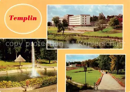 AK / Ansichtskarte  Templin FDGB Erholungsheim Salvador Allende Im Buergergarten Templin