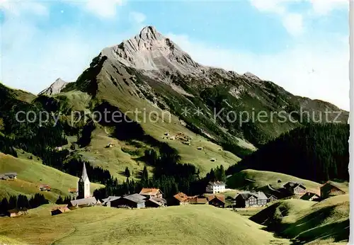 AK / Ansichtskarte 73867221 Warth_Arlberg_AT Panorama mit Biberkopf 
