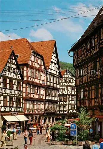 AK / Ansichtskarte  Mosbach_Baden Palmsches Haus und Hauptstrasse Mosbach_Baden