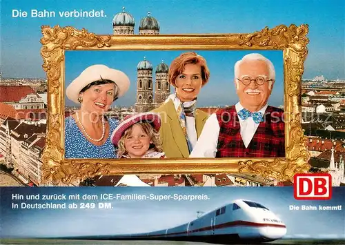 AK / Ansichtskarte  Muenchen Plakat Deutsche Bahn Muenchen