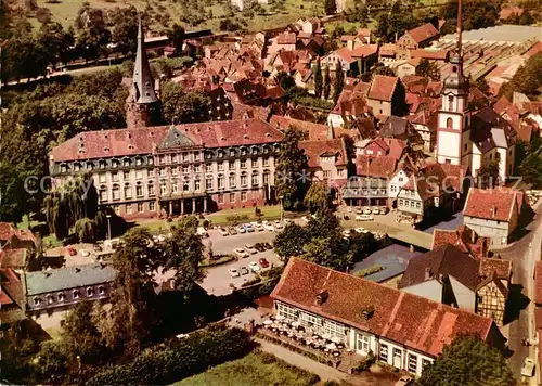 AK / Ansichtskarte 73867296 Erbach_Odenwald Fliegeraufnahme mit Schloss und Kirche Erbach Odenwald