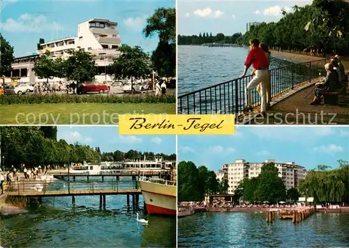 AK / Ansichtskarte  Tegel_Berlin Seeterrassen Uferpromenade Dampferstation Haus Nixe 