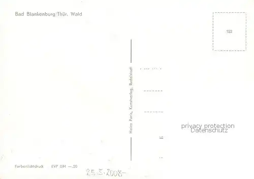 AK / Ansichtskarte  Bad_Blankenburg Panorama Bad_Blankenburg