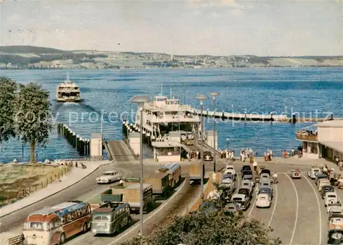 AK / Ansichtskarte  Staad_Konstanz Landeplatz der Autofaehre  Staad_Konstanz