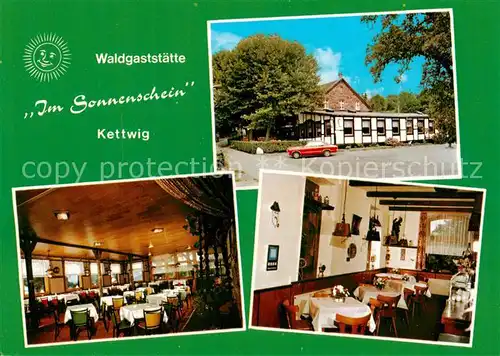 AK / Ansichtskarte 73867346 Kettwig Waldgaststaette im Sonnenschein Restaurant Kettwig