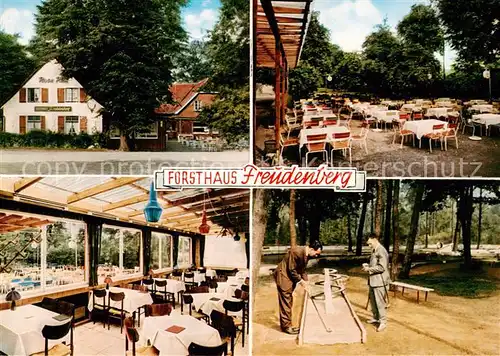 AK / Ansichtskarte 73867354 Altschermbeck Forsthaus Freudenberg Restaurant Garten Minigolf Altschermbeck