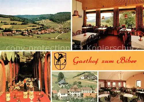 AK / Ansichtskarte  Speicherz_Rhoen_Motten_Bayern Gasthof zum Biber Restaurant Panorama 