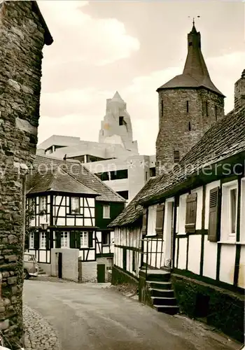 AK / Ansichtskarte  Bensberg_Bergisch-Gladbach Fachwerkhaeuser Alter Winkel mit neuem Rathausturm  