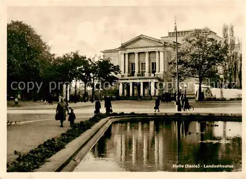 AK / Ansichtskarte  Halle_Saale Landestheater Halle_Saale