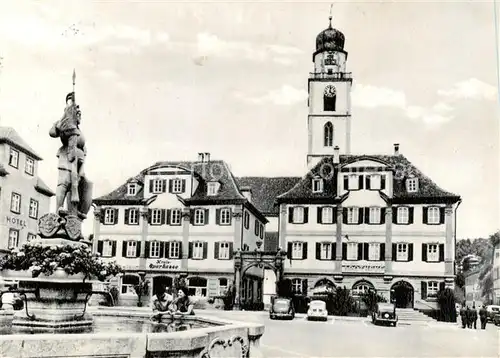 AK / Ansichtskarte  Bad_Mergentheim Marktplatz Bad_Mergentheim