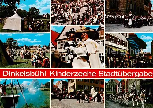 AK / Ansichtskarte  Dinkelsbuehl Kinderzeche Stadtuebergabe Volksfest Teilansichten Dinkelsbuehl