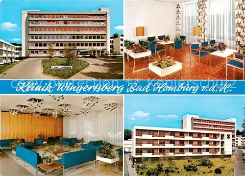 AK / Ansichtskarte  Bad_Homburg Klinik Wingertsberg Aufenthaltsraeume Bad_Homburg