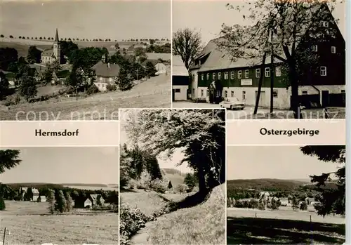 AK / Ansichtskarte  Hermsdorf_Erzgebirge Panorama Teilansichten Hermsdorf Erzgebirge