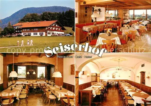 AK / Ansichtskarte 73867470 Bernau_Chiemsee Seiserhof Restaurant Cafe Hotel Gastraeume Bernau Chiemsee