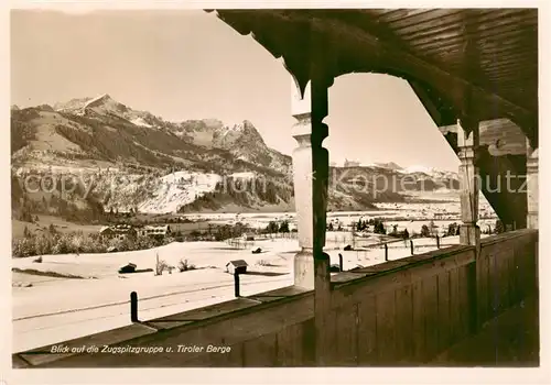 AK / Ansichtskarte  Garmisch-Partenkirchen Bergsonne Hochgebirgssanatorium Panorama Garmisch-Partenkirchen