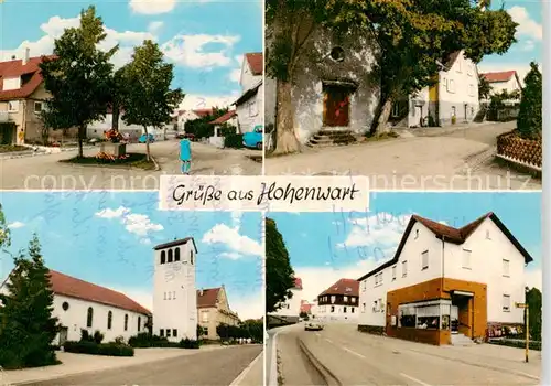 AK / Ansichtskarte  Hohenwart_Pforzheim Ortspartien Kirche Hohenwart Pforzheim