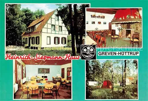 AK / Ansichtskarte 73867513 Greven_Huettrup Heinrich Siepmann Haus Gastraeume Naturfreundehaus 