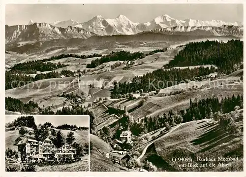 AK / Ansichtskarte  Moosbad_Emmenmatt_BE Panorama Kurhaus Moosbad mit Alpenblick 