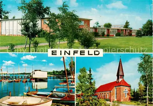 AK / Ansichtskarte  Einfeld Schule Hafen Kirche Einfeld