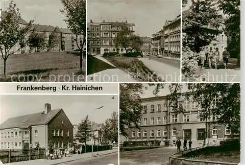 AK / Ansichtskarte 73867541 Frankenberg__Sachsen Neubaugebiet Luetzelhoehe Humboldtstrasse Genesungsheim Luetzelhoehe Kindergarten Oberschule Wilhelm Pieck 