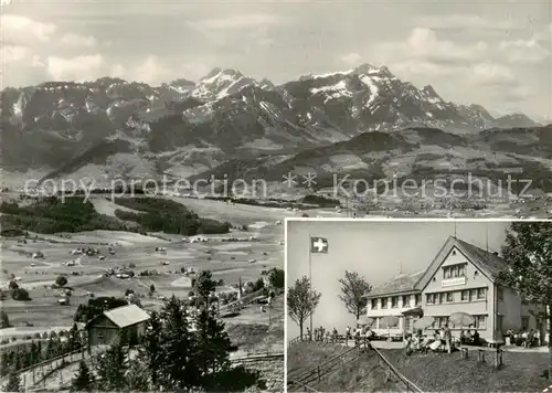 AK / Ansichtskarte  Gais_AR Gasthaus Gaebris mit Blick zur Saentiskette Gais_AR