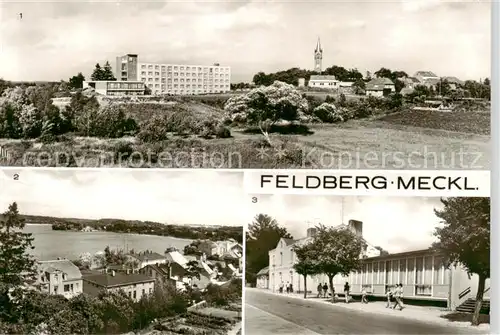 AK / Ansichtskarte  Feldberg_Mecklenburg Teilansicht mit FDGB Erholungsheim Freundschaft Feldberg_Mecklenburg