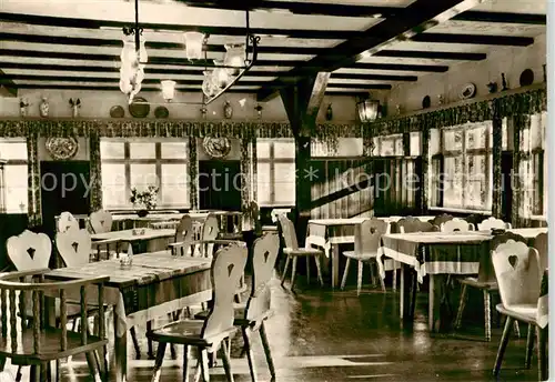 AK / Ansichtskarte  Oberpoebel Waldgaststaette Putzmuehle Saal Oberpoebel