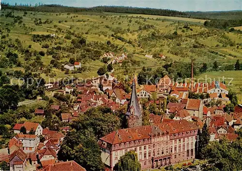 AK / Ansichtskarte 73867584 Erbach_Odenwald Fliegeraufnahme mit Schloss Erbach Odenwald