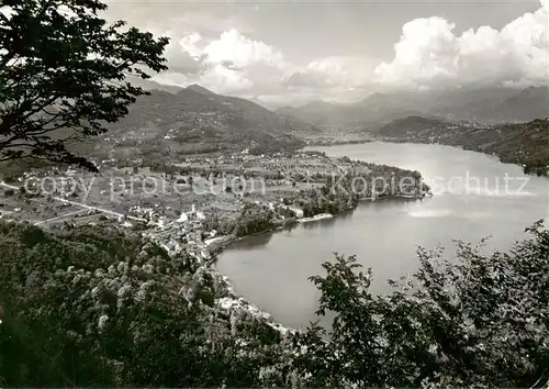 AK / Ansichtskarte  Caslano_TI Panorama 