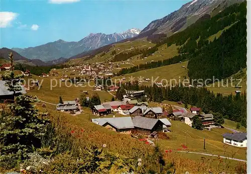 AK / Ansichtskarte 73867618 Hirschegg_Kleinwalsertal_Vorarlberg_AT mit Riezlern Rubihorn Nebelhorn und Fellhorn 
