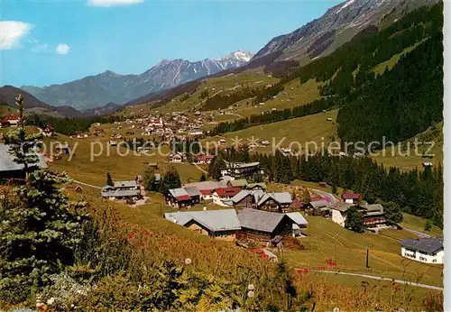 AK / Ansichtskarte  Hirschegg_Kleinwalsertal_Vorarlberg_AT mit Riezlern Rubihorn Nebelhorn und Fellhorn 