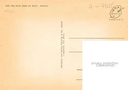 AK / Ansichtskarte  Linz_Rhein Rathaus Linz_Rhein