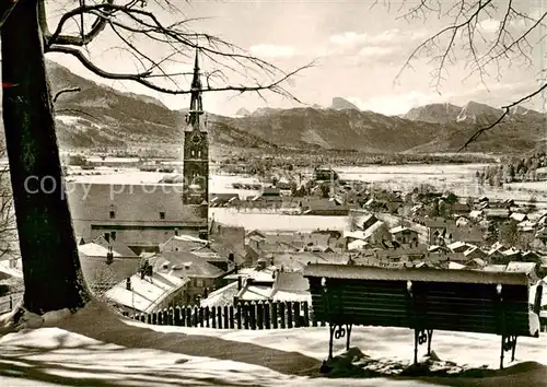 AK / Ansichtskarte  Bad_Toelz Panorama Kirche Bad_Toelz