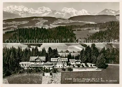 AK / Ansichtskarte  Moosegg_980m_Emmental_BE Kurhaus Moosegg mit Alpenblick 