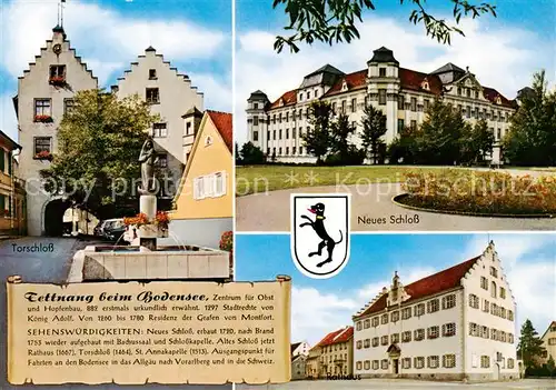 AK / Ansichtskarte 73867713 Tettnang Torschloss Neues Schloss Tettnang