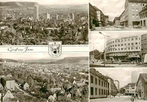 AK / Ansichtskarte  Jena__Thueringen Panorama Weigelstrasse Interhotel International An der Hauptpost 